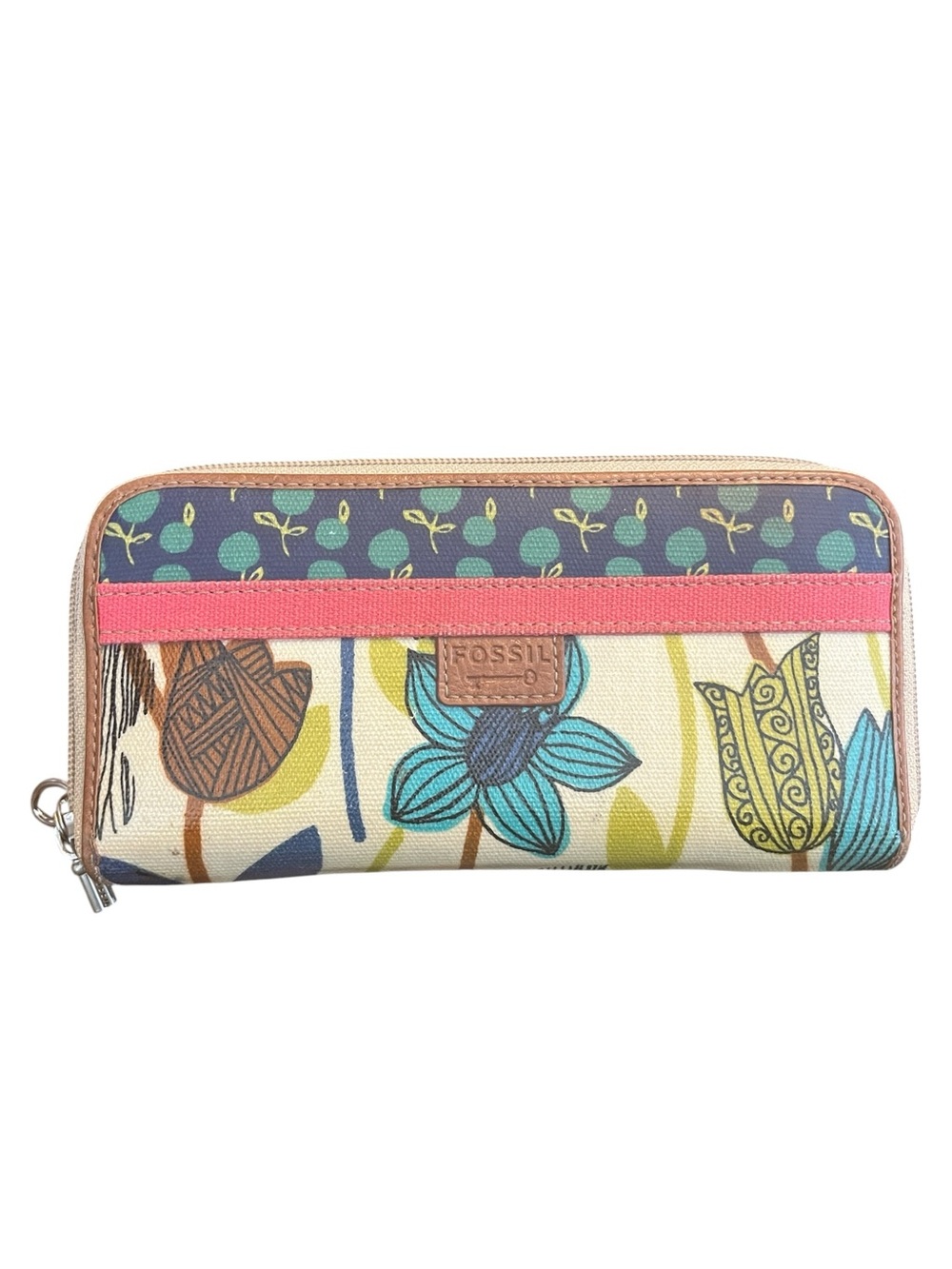 Fossil Collectable Keeper Floral Zip-Around Wallet
